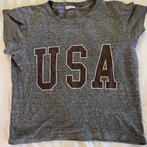 Brandy Melville Gray USA shirt